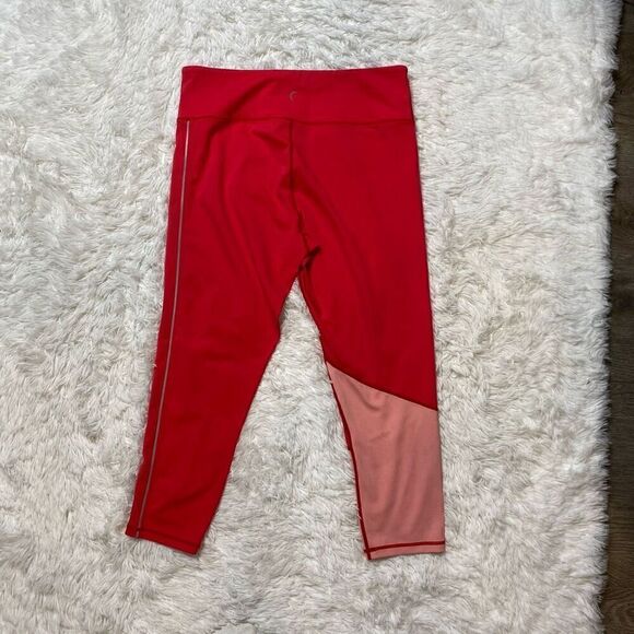 ZYIA Active Leggings Size 20 Popsicle Pink Reflective Stripe Light n Tight - Picture 7 of 8